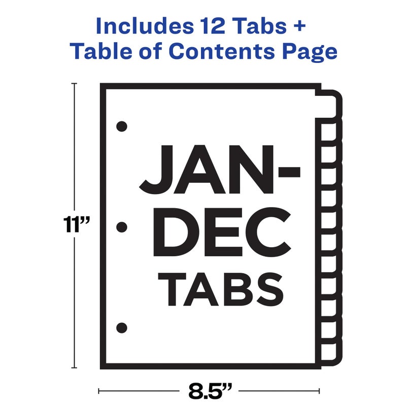 Office Essentials AVE11679 - Avery Office Essentials Table 'N Tabs Dividers - Image 5